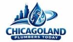 Chicagoland Plumbers Today logo featuring a blue water droplet, plumbing tools, and the Chicago skyline with the text "CHICAGOLAND PLUMBERS TODAY," representing plumbing services for homeowners in Chicagoland.