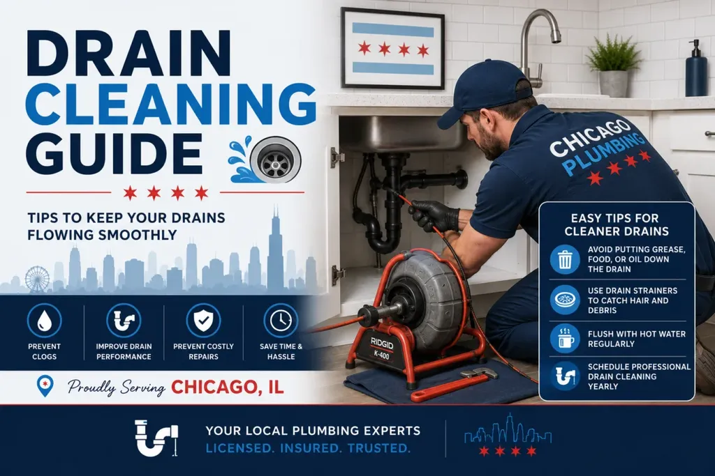 a Chicagoland plumber on a drain cleaning service in Chicago IL