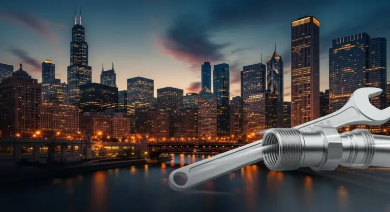 Team providing commercial plumbing maintenance in Chicago